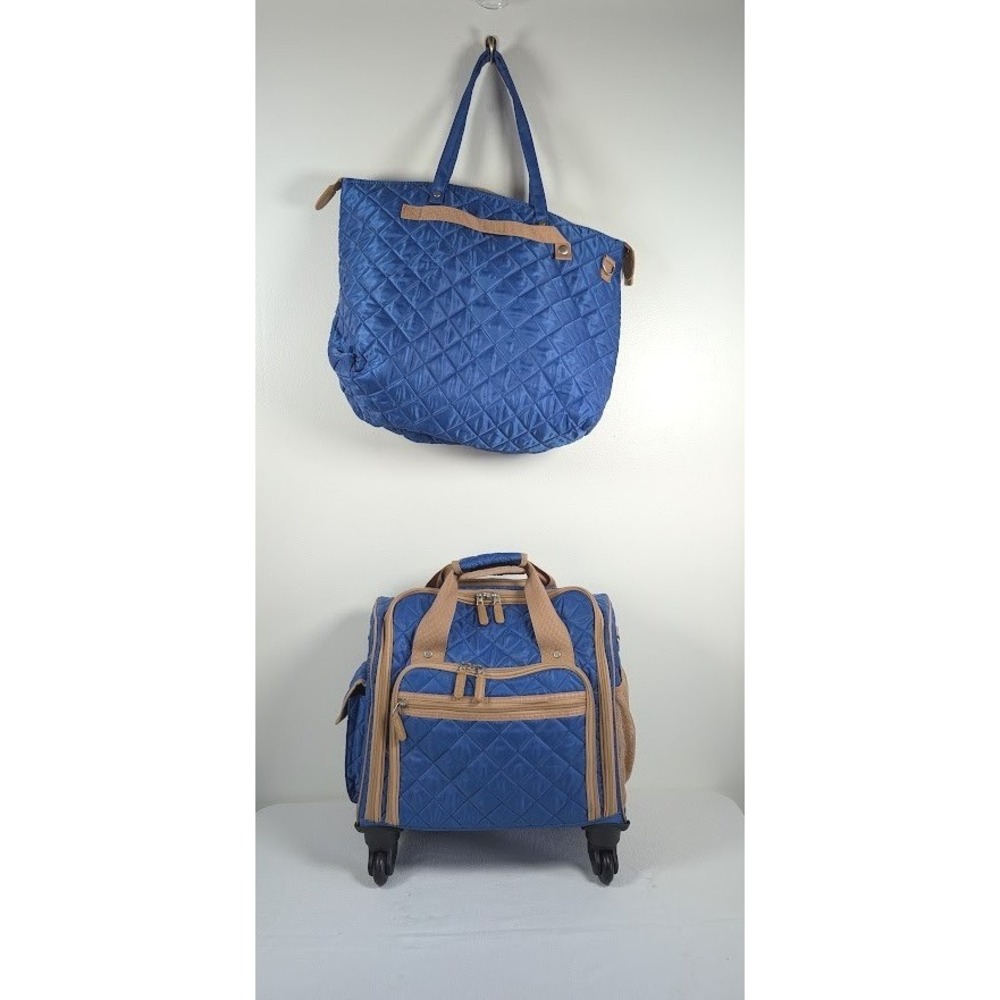 TravelSmith 360 Degree Spinner Luggage Tote Bag RIck Steves Organizer 4 Item Set
